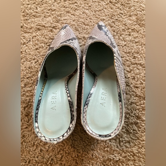 Aera Snakeskin Print Mules. Size 6.5. NWOT - Picture 5 of 8